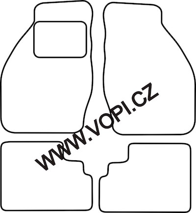 Textil-Autoteppiche Suzuki Ignis 2000 - 08/2003 Royalfit (4521)